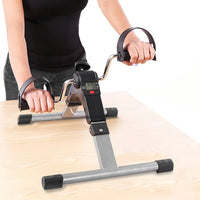 1Pc Foldable Exercise Bike Pedal Fitness Exerciser Cycle Bike  LCD Display Mini Pedal Exerciser