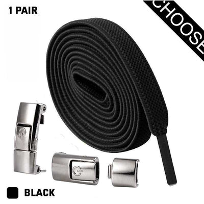 Press Lock Shoelaces Without Ties Elastic Laces Sneaker