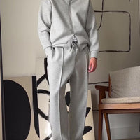 Men's Casual Zip-Up Jacket & Pants Set