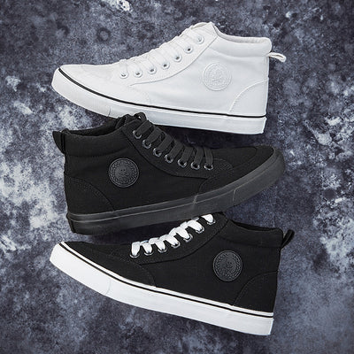 High-top Cloth Shoes Lazy Shoes Lace Up Casual