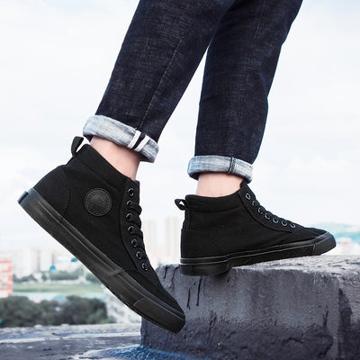 High-top Cloth Shoes Lazy Shoes Lace Up Casual
