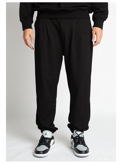Sports Trousers Drawstring Ankle-tied Wide Leg Sweatpants Men