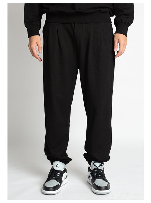 Sports Trousers Drawstring Ankle-tied Wide Leg Sweatpants Men