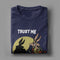 Simple Printed Cotton Vintage Men's T-Shirt
