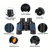 Binoculars For Adults High Power,60x60 With Low Light Night Vision Waterproof