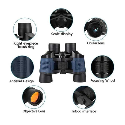 Binoculars For Adults High Power,60x60 With Low Light Night
