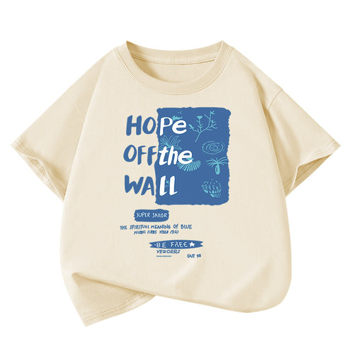 Boys' Cotton Loose-fitting Short-sleeve T-shirt