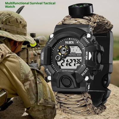 Multifunctional Parachute Cord Waterproof Watch Outdoor Survival Bracelet Sports Strap