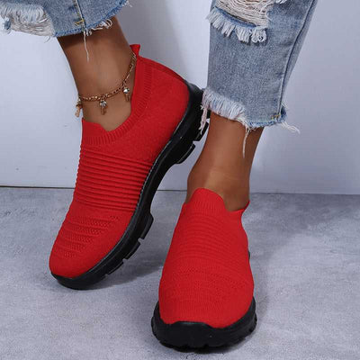 Knit Sock Shoes Women Comfortable Breathable Flats Shoes 