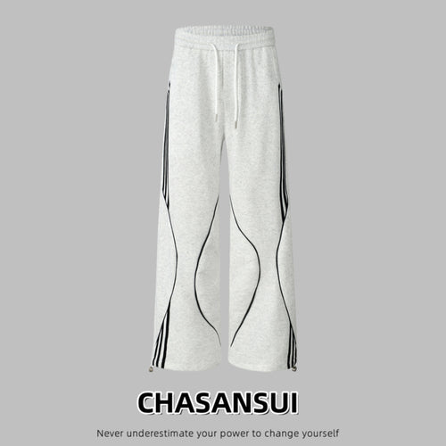 Autumn And Winter Leisure Sweatpants Loose Wide Leg Straight