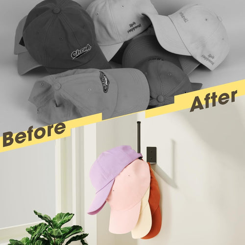 2 Pack Hat Racks For Baseball Caps, Stainless Steel Hat Organizer For Baseball Cap