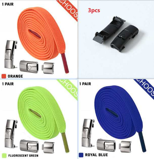 Press Lock Shoelaces Without Ties Elastic Laces Sneaker
