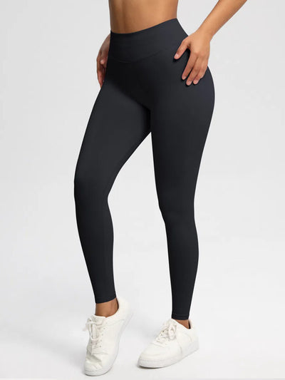 Sexy High Elastic Women's Solid Tights High Waist Workout Yoga Leggings